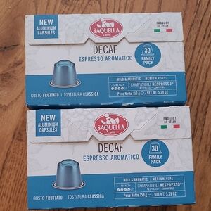 Saquella Decaf Espresso Aromatico Capsules